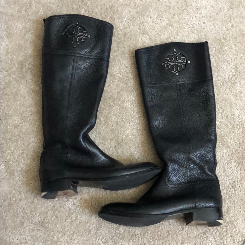 Black Tory Burch 8.5 riding boot